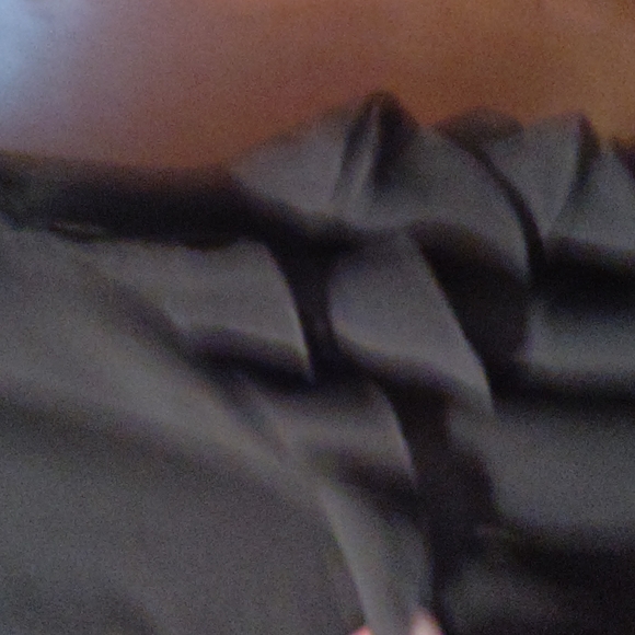 JS Collections asymmetrical maxi skirt ruffled side slit Sz 10 vintage sexy - Picture 4 of 8